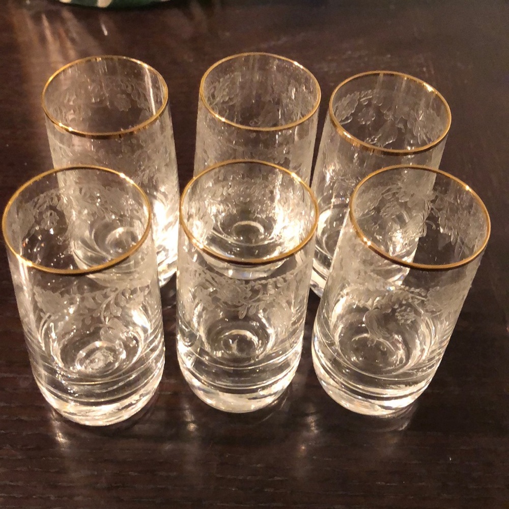 Glasswork Shot Glasses Hand Cut Crystal Bohemia